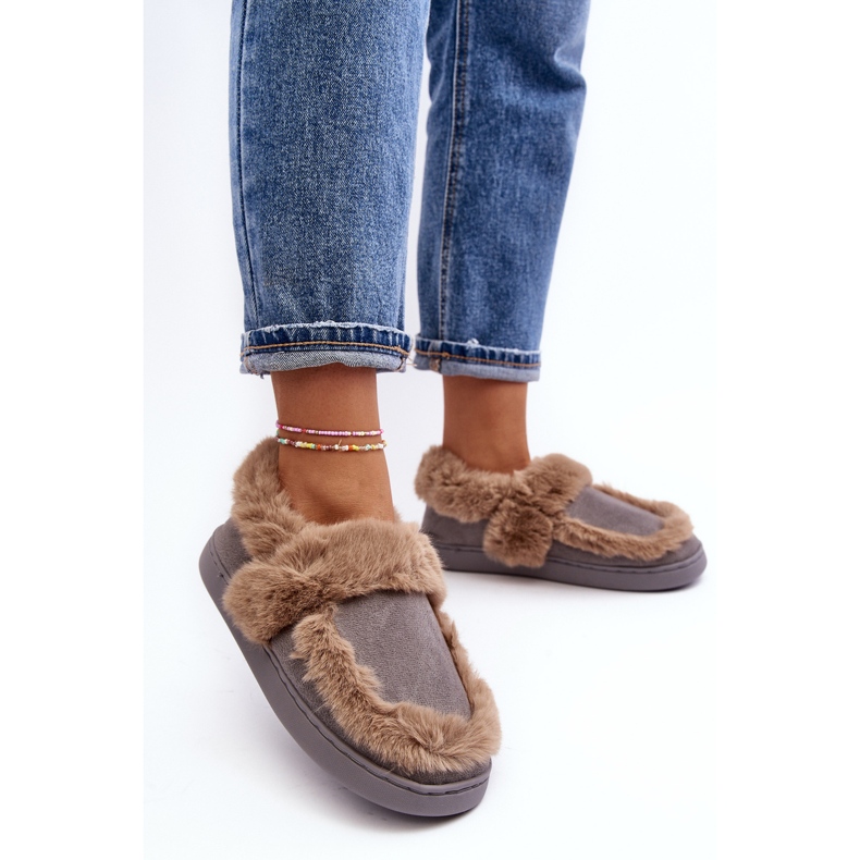 Pantuflas De Mujer Con Pelo Gris Sailey 2 Pantuflas De Mujer Con Pelo Gris Sailey 2