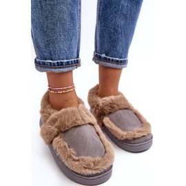 Pantuflas De Mujer Con Pelo Gris Sailey 5
