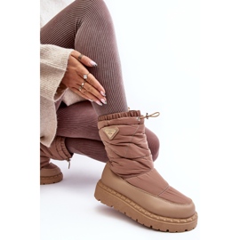 Botas de Nieve Mujer Suela Gruesa Lureta Beige Oscuro 1 Botas de Nieve Mujer Suela Gruesa Lureta Beige Oscuro 1