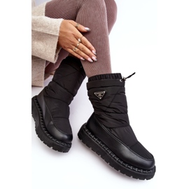 Botas de Nieve Mujer Suela Gruesa Lureta Negra negro 2
