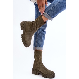 Botas planas sin cordones para trabajadores Divella verdes 2 Botas planas sin cordones para trabajadores Divella verdes 2