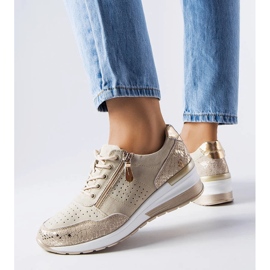 Zapato Jazzar piel calada beige 1