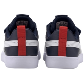Zapatillas Puma Courtflex v2 V Ps azul marino y blanco 371543 01 4