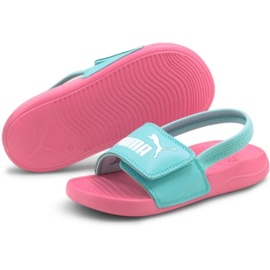 Sandalias para niños Puma Popcat 20 Backstrap Ac rosa 380555 08 azul 3