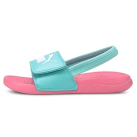 Sandalias para niños Puma Popcat 20 Backstrap Ac rosa 380555 08 azul 1