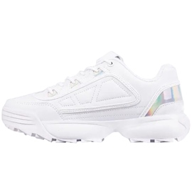 Zapatillas mujer Kappa Rave Gc blanco y plata 242681GC 1010 2