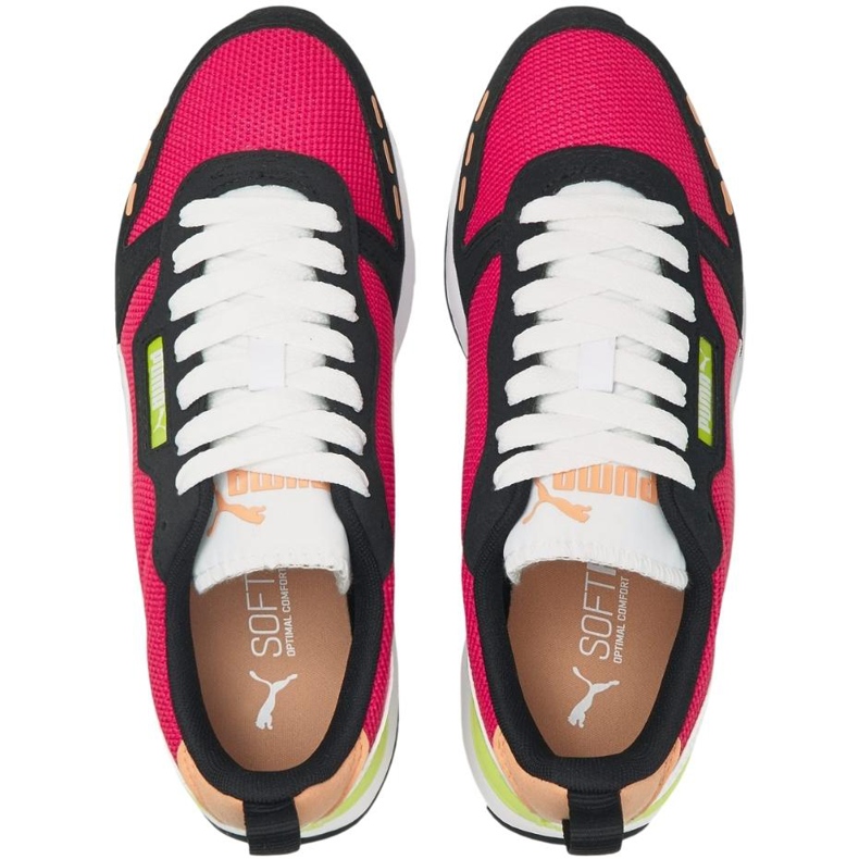 Zapatillas de mujer Puma R78 negro-rosa-blanco 373117 56 1