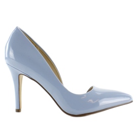 Tacones asimétricos pastel C26P Azul 1