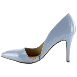Tacones asimétricos pastel C26P Azul 2