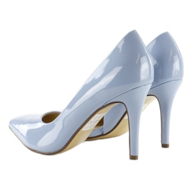 Tacones asimétricos pastel C26P Azul 3