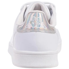Zapatos de mujer Kappa Limit blanco y plateado 243049 1017 6