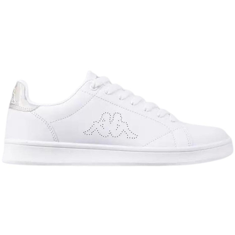 Zapatos de mujer Kappa Limit blanco y plateado 243049 1017 1
