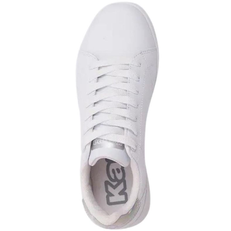 Zapatos de mujer Kappa Limit blanco y plateado 243049 1017 2
