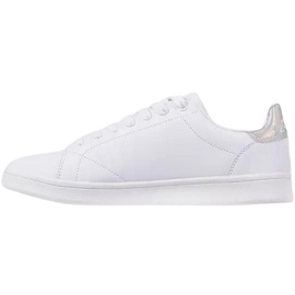 Zapatos de mujer Kappa Limit blanco y plateado 243049 1017 3