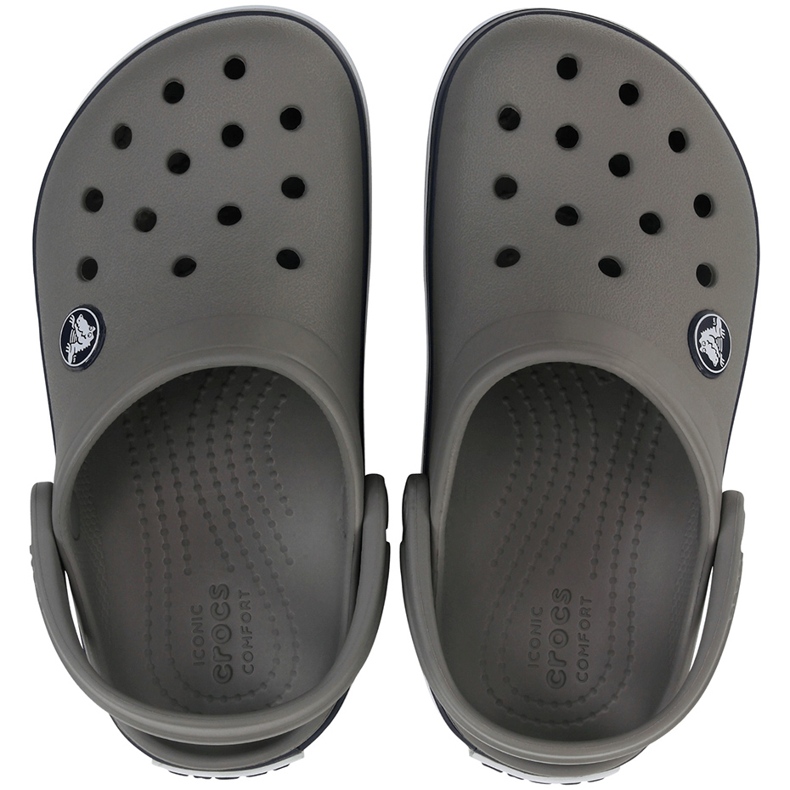 Crocs Kids Crocband Zuecos para niños pequeños gris 207005 05H 2