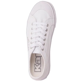Zapatillas de mujer Kappa Boron Low Pf blanco y plata 243162 1015 2