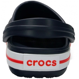 Zuecos infantiles Crocs Kids Crocband Clog azul marino y rojo 207006 485 4
