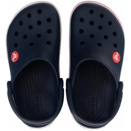 Zuecos infantiles Crocs Kids Crocband Clog azul marino y rojo 207006 485 2