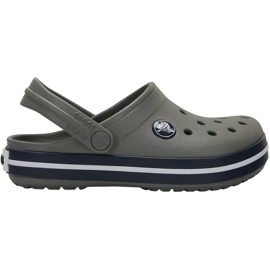 Zuecos para niños Crocs Kids Crocband Clog, gris y azul marino 207006 05H 1