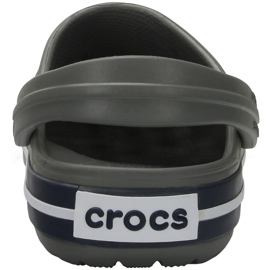 Zuecos para niños Crocs Kids Crocband Clog, gris y azul marino 207006 05H 3