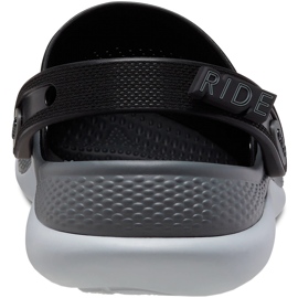 Zuecos Crocs LiteRide 360 ​​​​Clog negro y gris 206708 0DD 3