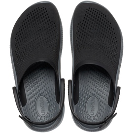 Zuecos Crocs LiteRide 360 ​​​​Clog negro y gris 206708 0DD 2