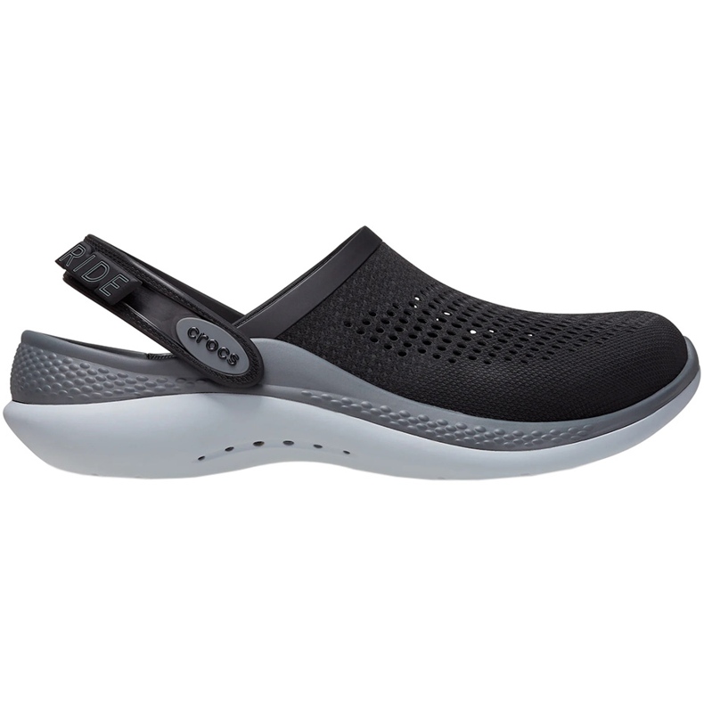 Zuecos Crocs LiteRide 360 ​​​​Clog negro y gris 206708 0DD 1
