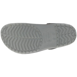Zuecos de hombre Crocs Crocband Clog gris y naranja 11016 01U 3