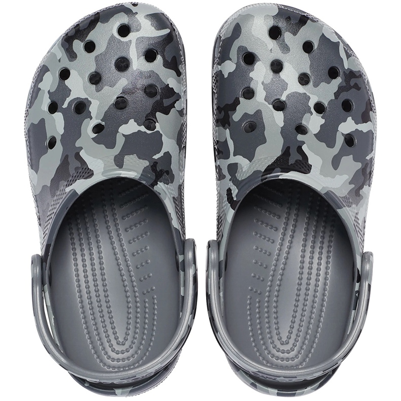 Crocs Classic Printed Camo zuecos camo - gris 206454 0IE 2
