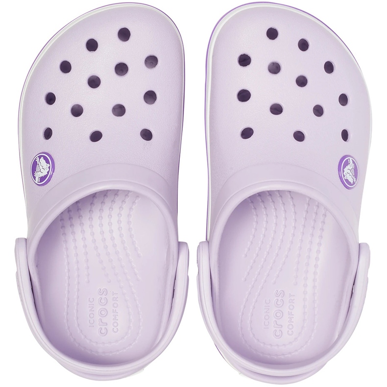 Crocs Kids Crocband Zuecos para niños pequeños lavanda 207005 5P8 2