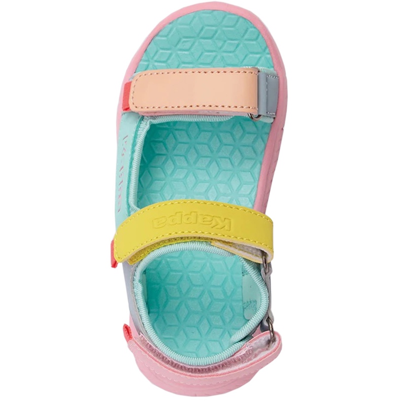 Sandalias infantil Kappa Kana Mf rosa y menta 260886MFK 2117 multicolor 2