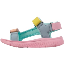 Sandalias infantil Kappa Kana Mf rosa y menta 260886MFK 2117 multicolor 3