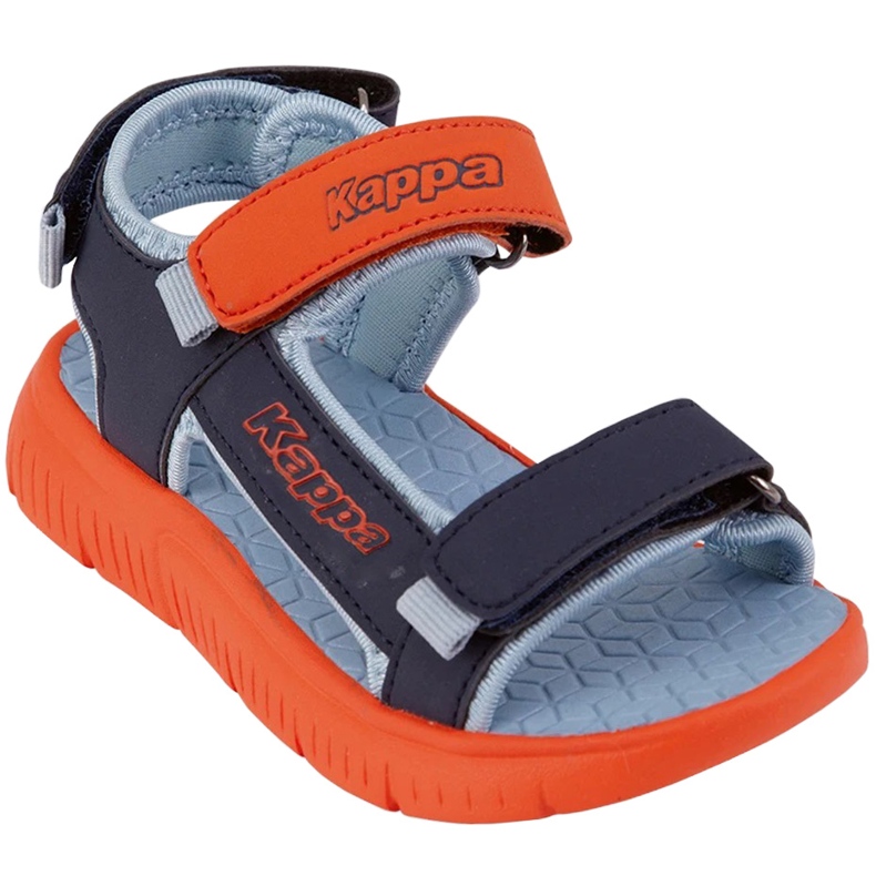 Sandalias infantil Kappa Kana Mf naranja-azul marino-gris 260886MFK 4467 1