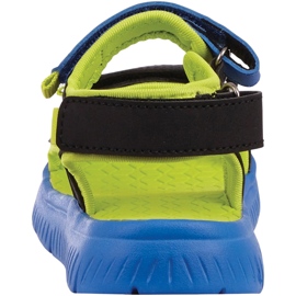 Sandalias infantil Kappa Kana Mf azul-verde-negro 260886MFK 6011 5