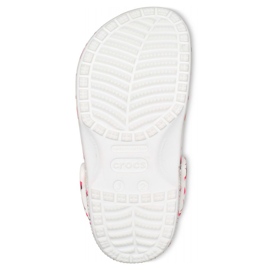 Zuecos infantiles Crocs Classic Party Kids blanco y rosa 207826 1CW 3