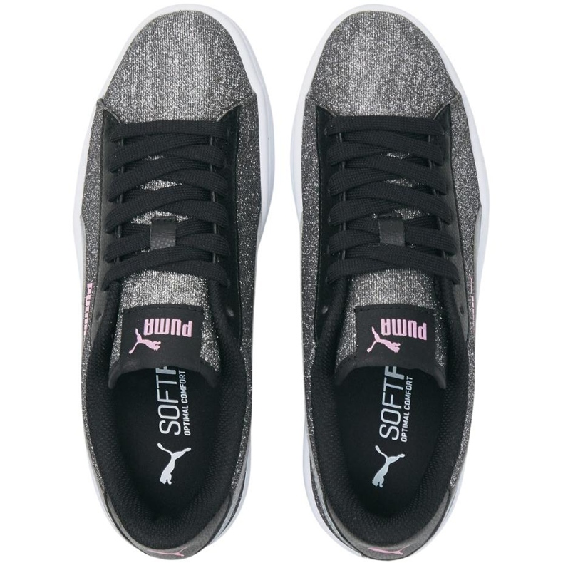 Zapatillas de niños Puma Smash v2 Glitz Glam plata 367377 26 2