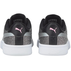 Zapatillas de niños Puma Smash v2 Glitz Glam plata 367377 26 5