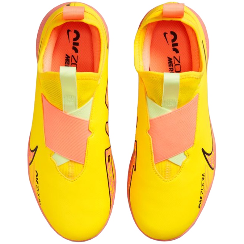 Zapatillas de fútbol Nike Zoom Mercurial Vapor 15 Academy Ic Junior DJ5619 780 amarillo 2