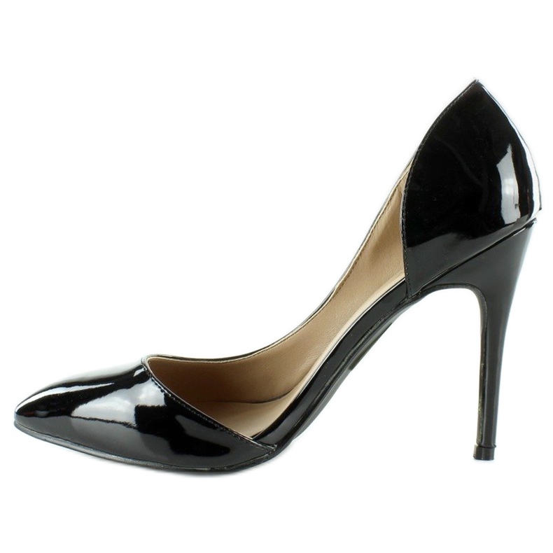 Hermosos tacones con muesca LT42 Black negro 1 Hermosos tacones con muesca LT42 Black negro 1