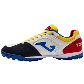 Zapatillas de fútbol Joma Top Flex 2216 Turf blanco y rojo 2
