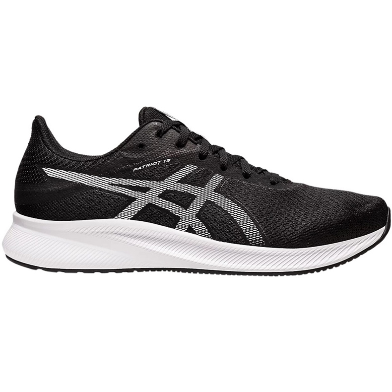 Zapatillas de running Asics Patriot 13 para hombre blanco y negro 1011B485 001 1