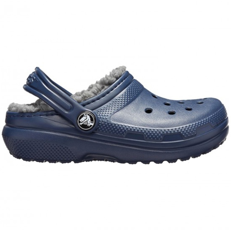 Zuecos para niños Crocs Lined Clog, azul marino 207009 459 1