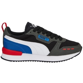 Zapatillas de niño Puma R78 Jr negro-gris-azul 373616 29 blanco 1