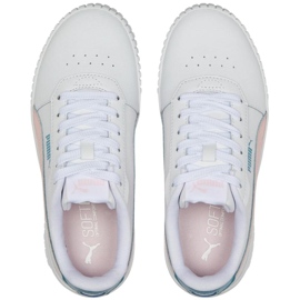Zapatillas de niño Puma Carina 2.0 Jr blanco-rosa 386185 05 2