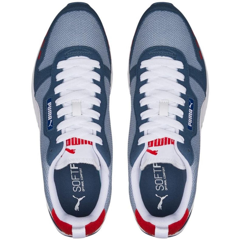 Zapatillas de hombre Puma R78 azul y blanco 373117 61 2