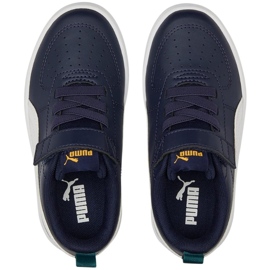 Zapatillas Puma Rickie Ac Ps azul marino y blanco 385836 07 2