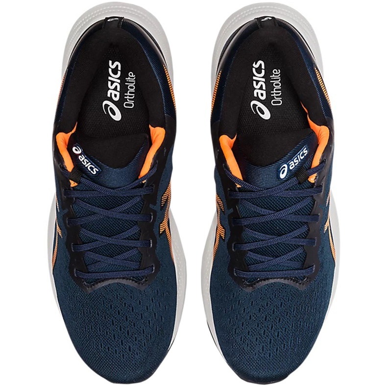 Zapatillas de running Asics Gel Pulse 13 para hombre, azul marino y naranja 1011B175 403 2