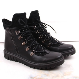 Botas insuladas mujer piel negras Dolce Pietro negro 6
