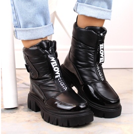 Botas de nieve con cremallera y aislamiento para mujer Filippo DBT4960 negras negro 4