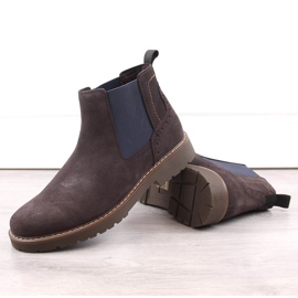 Botas Chelsea de piel ante para hombre, sin cordones marrón Filippo MBT5003 2